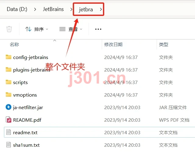 复制整个破解补丁文件夹